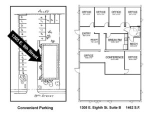 1305-E-8TH-Suite-B-Traverse-City-Office-Lease. Commercial Office for Lease in Traverse City, Michigan. Noland Building & Development.